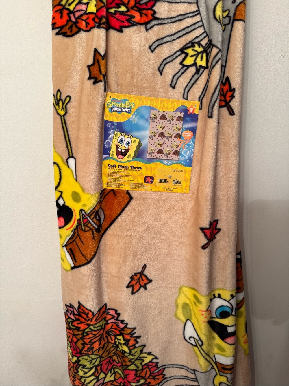 Nickelodeon Fall SpongeBob SquarePants Throw Blanket